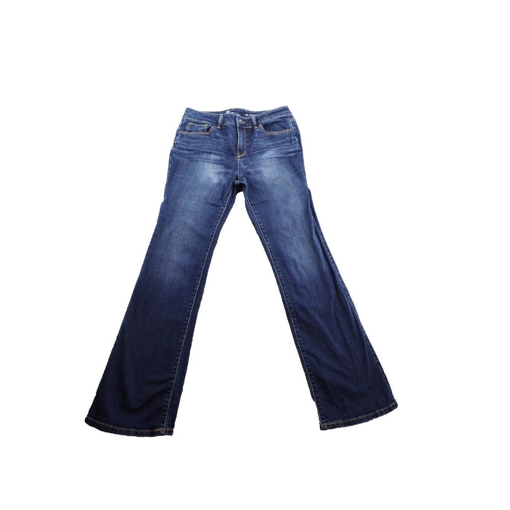 Liz Claiborne Stretch Bootcut Jeans Women's Size 6 Blue Dark Wash Mid Rise